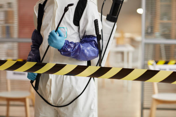 Professional Biohazard Cleanup technician working in Belvidere, NJ